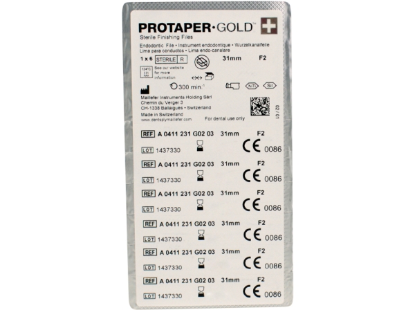 PROTAPER Gold F2 31mm 6pcs
